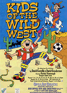 Leaflet front, play for children 'Kids of the Wild West'
